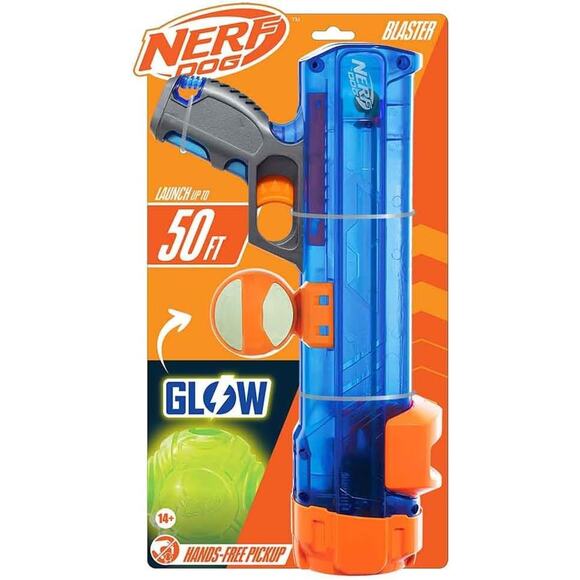 🔥BOOM! Nerf Dog Blaster Light Up And Glow Goes 50ft Glow In The Dark BNWT🔥 - Picture 1 of 5